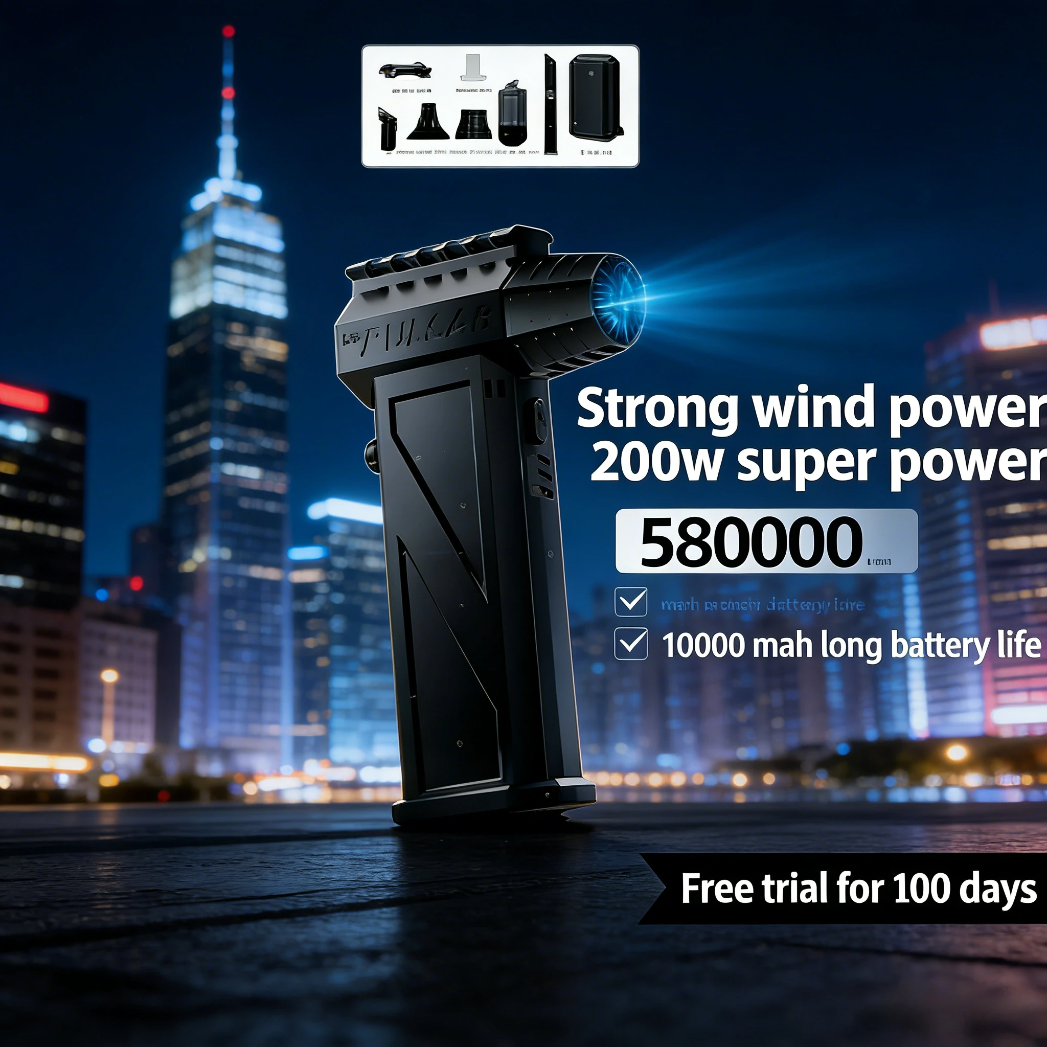 

Бесщеточный вихревой вентилятор X3 580000 об/мин | Ручной пылесос-воздуходувка с регулируемой скоростью