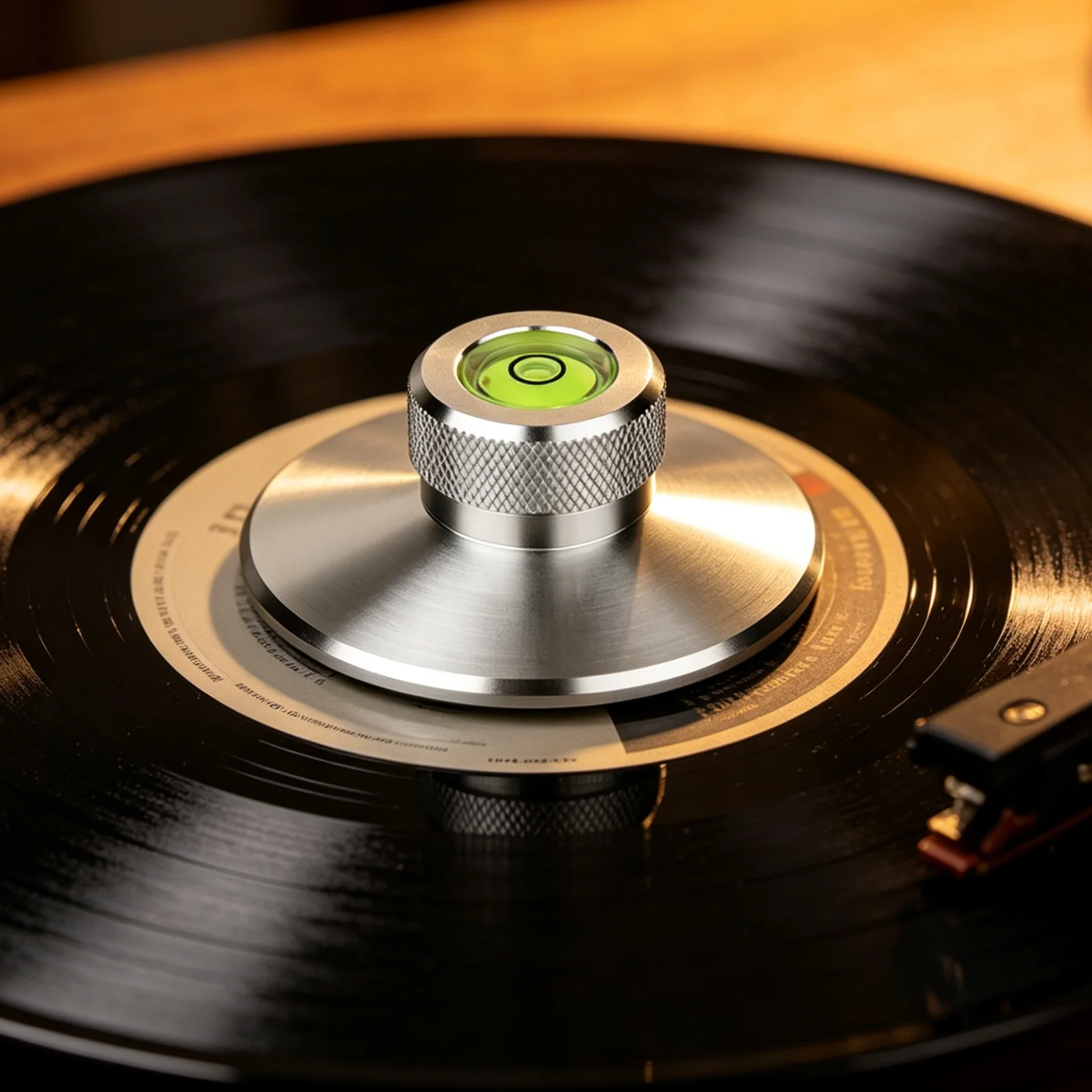 HiFi Disc-Stabilisator Plattenspieler-Vinylklemme Aluminium-Schallplatten-Gewichtsstabilisator, Klemme