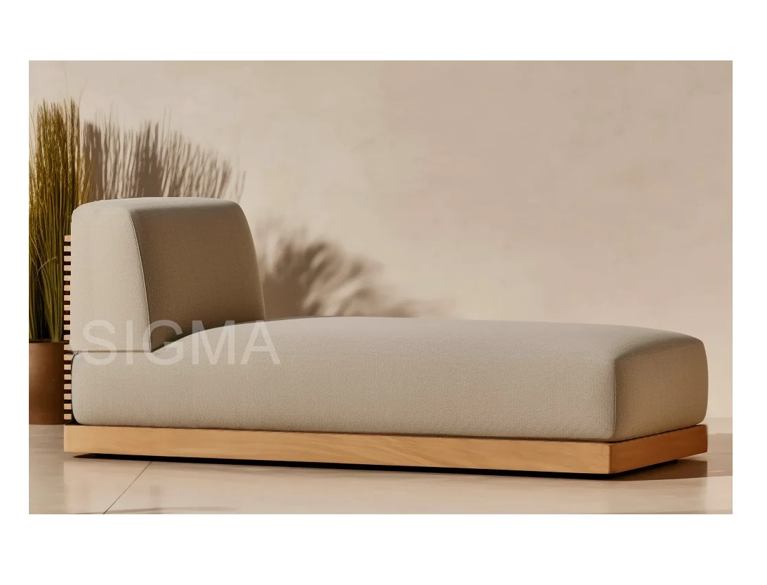 

Sigma Teak Sofa Outdoor Furniture Garden Furniture Patio Furniture Set Sun Loungers Sectional Couch Exterior Bed Coffee Table