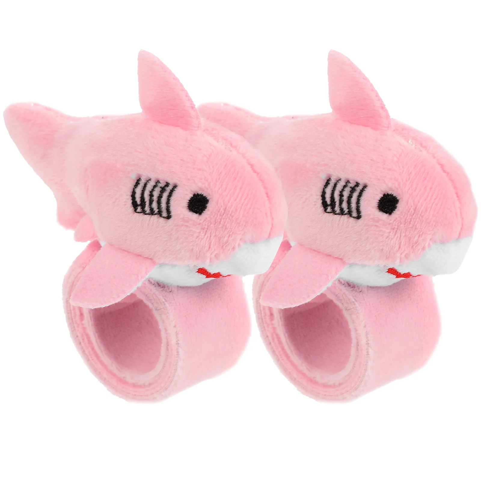 2 Pcs Plush Ring Animal Slap Bracelets for Kids Stuffed Pig Toy Watch Snap Baby Animals Child Toys