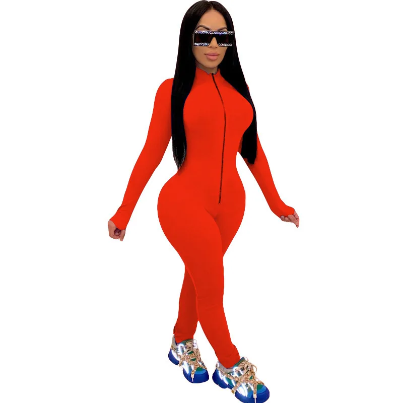 Women Long Sleeve Velvet Zipper Fitness Bodycon Playsuit Autumn Winter Fashion Jumpsuit 2023 Fall Clothes New Streetwear Romper