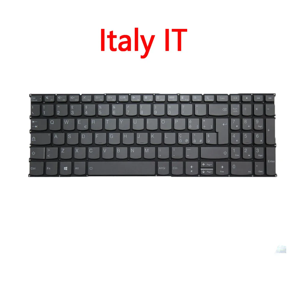Backlit Keyboard For Lenovo V17 G2-ITL G3 IAP G4 IRU English US Greece GK English US Kingdom UK Japanese JP Turkey TR Italy IT