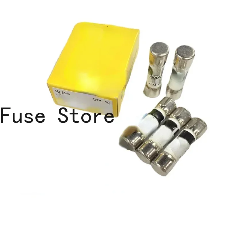 10PCS Original Imported Quick-fuse Ceramic Fuse KLM-8 600V 8A
