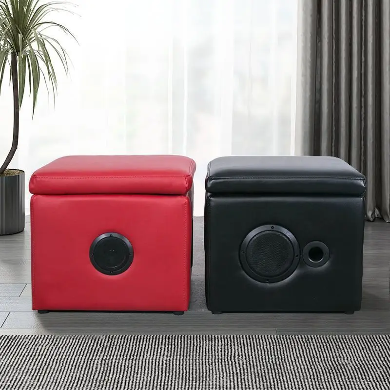 

Multifunctional Bluetooth audio shoe changing stool, square sofa, storage pedal