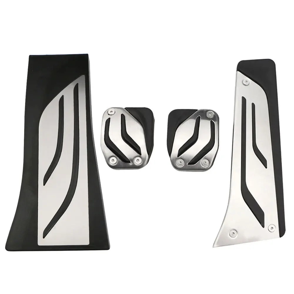 Car Pedals Kit for BMW X5 X6 F15 F16 E70 E71 E72 2008 - 2018 AT Accelerator Gas Brake Footrest Pedal Cover LHD Stainless Steel