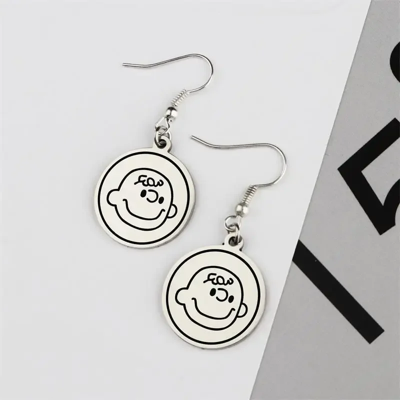 Kawaii Snoopy Earrings Trendy Cute Girl Ear Hook Cartoon Sweet and Fresh Texture Earrings Fashion Women Ears Jewelry Gifts