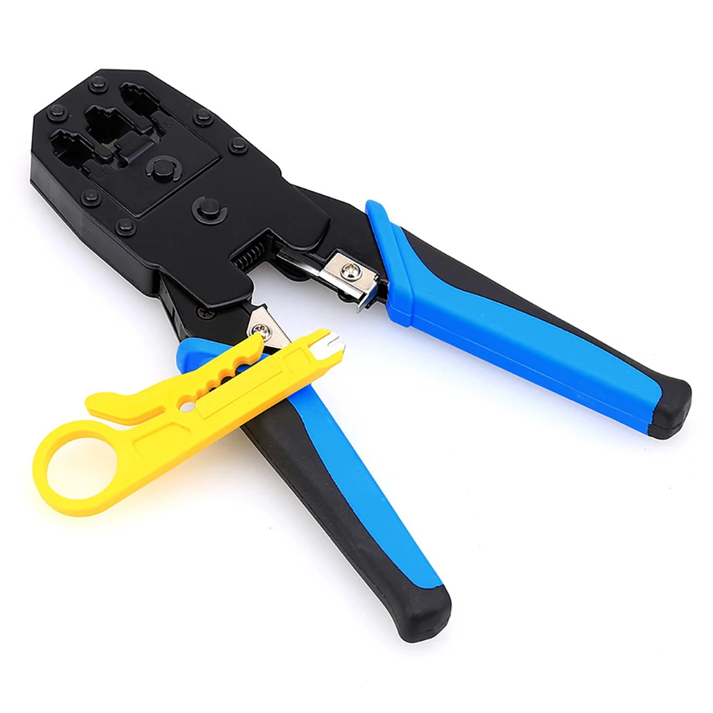 FCST RJ45 Crimping Tool RJ45 Passthrough Crimper Pliers Cat5 Cat5e Cat6 Cutter Stripper for RJ45 RJ11 Crimping hand tools