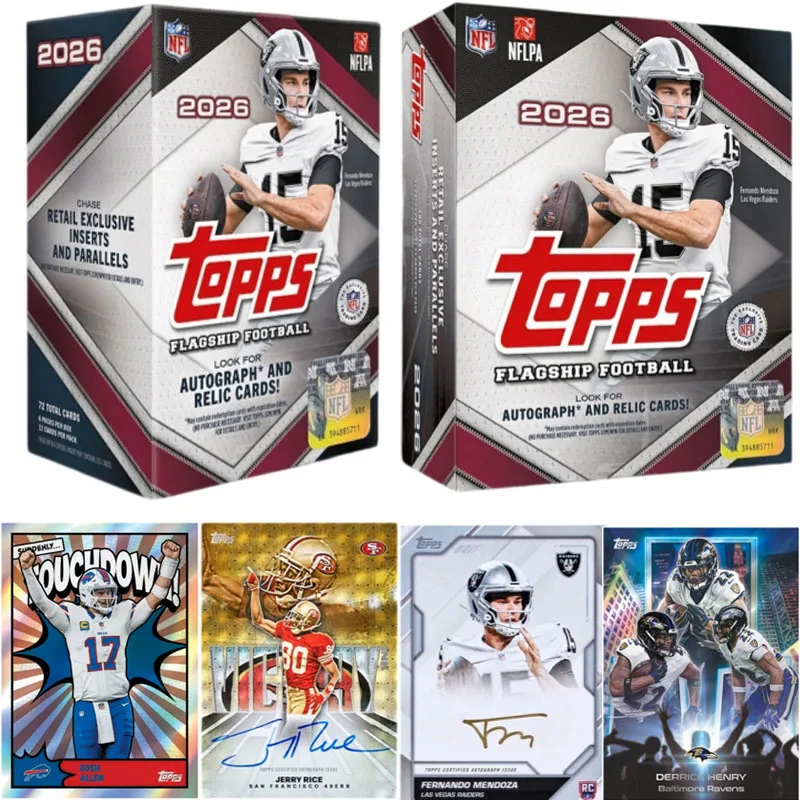 2026 Topps NFL Rugby Star Player Card NFL Rugby Star Player Cards Box Card Collection Card Toy Birthday Christmas Gift for Kids