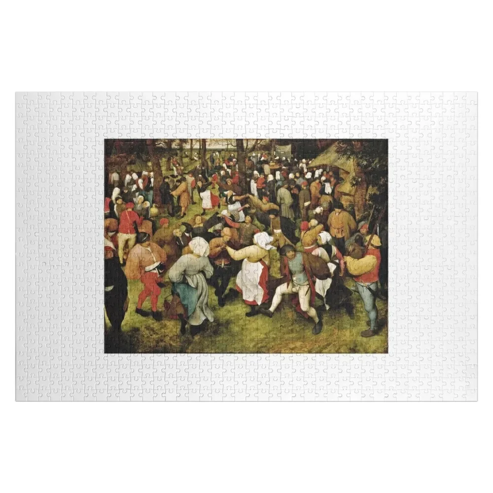 

Pieter Bruegel The Elder - The Wedding Dance Jigsaw Puzzle Personalized Toy Name Wooden Toy With Photo Puzzle