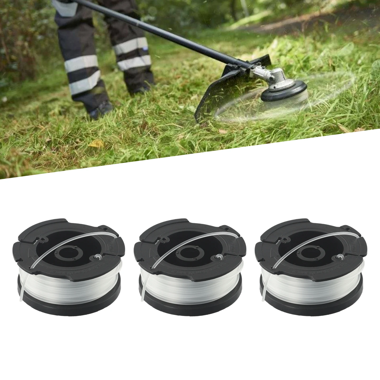 

3pcs For Black&Decker A6481 Strimmer Trimmer Spool Line Lawn Mower Tool Parts ST4525 ST6600 ST7200 Garden Equipment