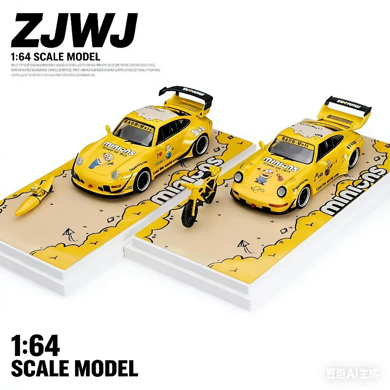 

Модель ZJWJ 1:64 964/993 RWB, литая имитационная статическая модель из сплава, подарок для мальчиков на праздник, коллекционный предмет для взрослых, украшение для дома.