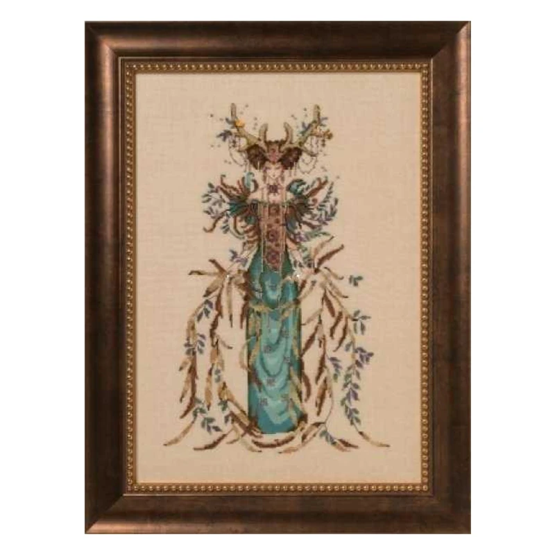 

The cross-stitch set 28CT, 18CT, 14CT and 11CT can be selected as the hand-made material pack of printed fabric saga Forest Godd