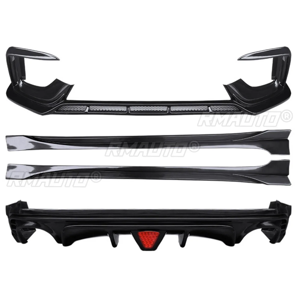 سيارة الجبهة حافة مصد السيارة الجانب تنورة المصد الخلفي سبويلر الناشر الفاصل ل MG6 2020-2021 طقم الجسم اكسسوارات السيارات