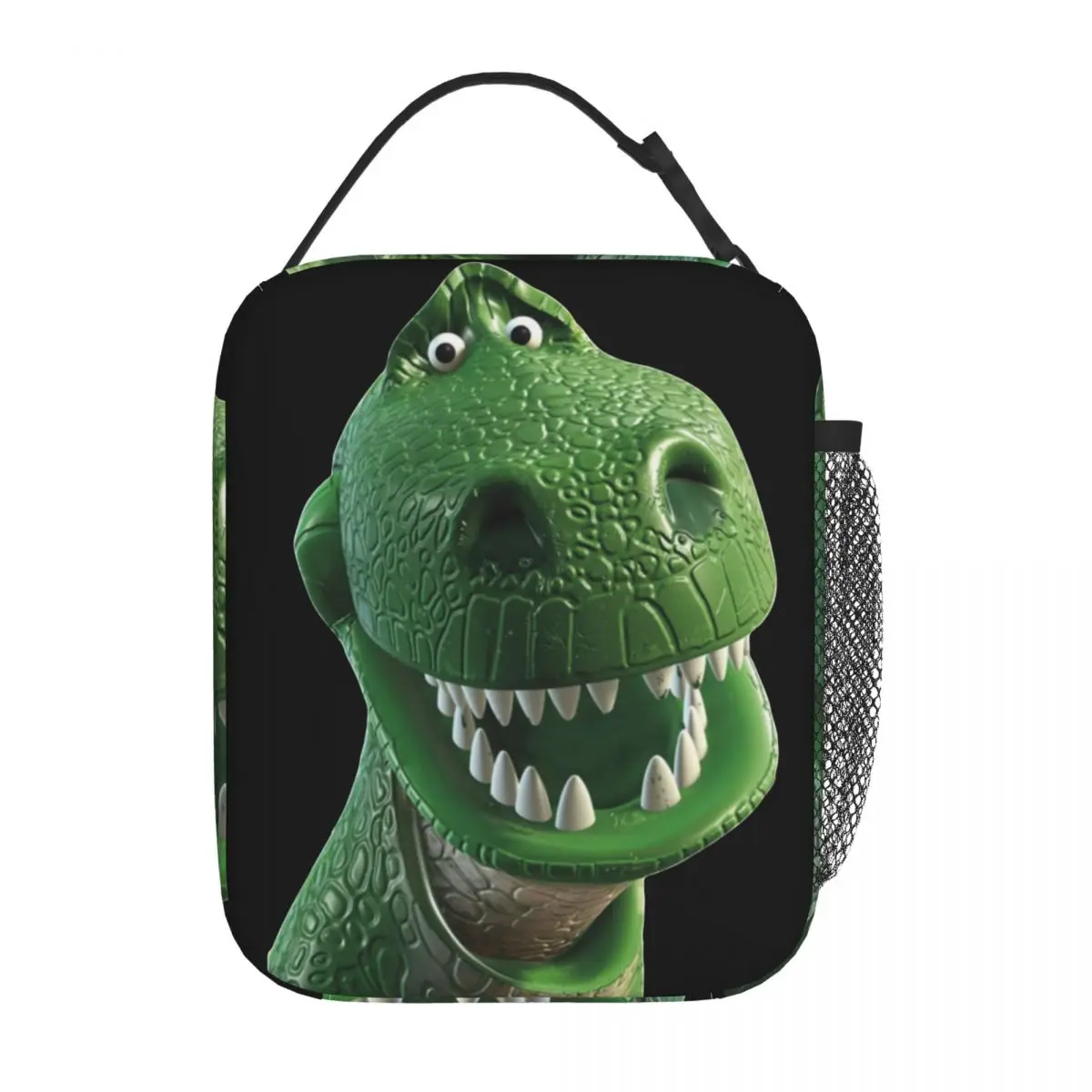 Toy Story Rex Dinosaur Insulated Lunch Bags Cooler Bag Reusable Portable Tote Lunch Box Food Storage Bags School Outdoor