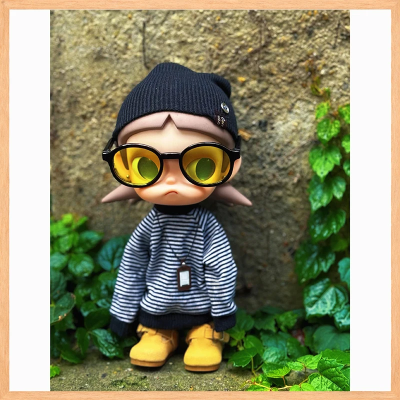 

Полосатая одежда, шляпа для шарнирной куклы 1/8, совместимая с коллекцией Zsiga Yearning Place Molly Gazi Sister Dimoo