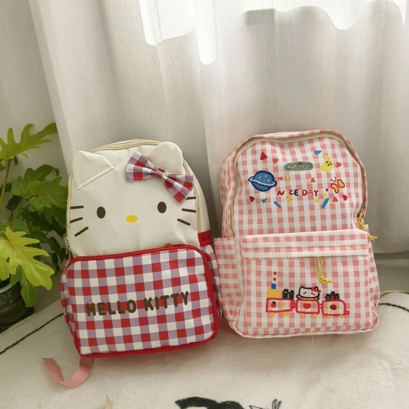 الحلو مرحبا كيتي Kawaii سانريو أنيمي الأطفال المدرسية لطيف الكرتون Kt القط على ظهره حقيبة الطالب هدايا عادية لعب للأطفال #3