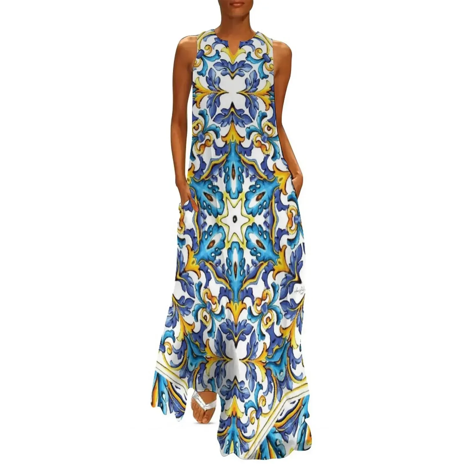 

Sicily Style Long Dress Aesthetic clothing summer dress birthday dress for women clothing women summer 2025