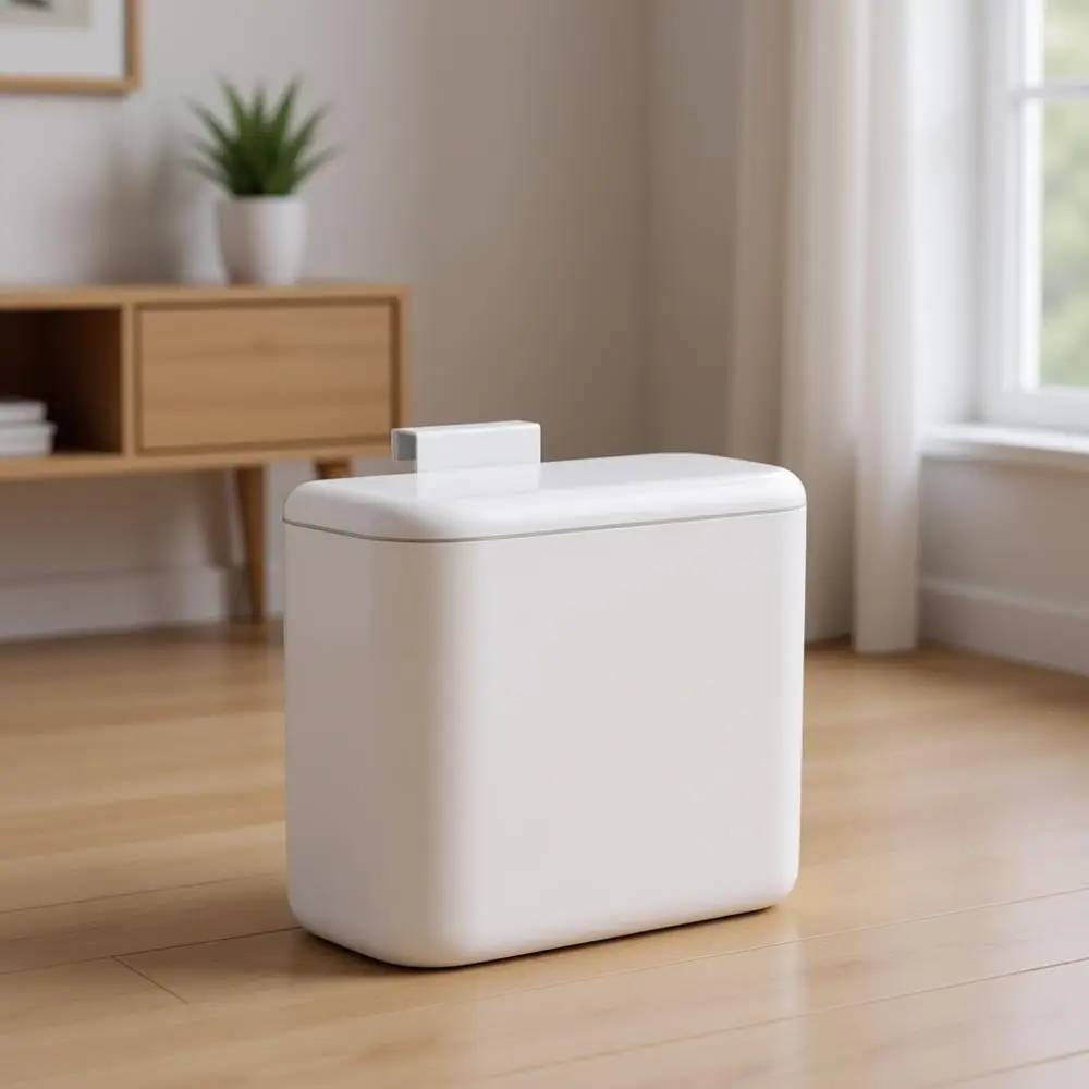 

Большой подвесной компостер объемом 2,3 галлона для интенсивного использования и домохозяйств на 4-5 человек - мусорное ведро под шкаф с выдвижной крышкой, идеально подходит