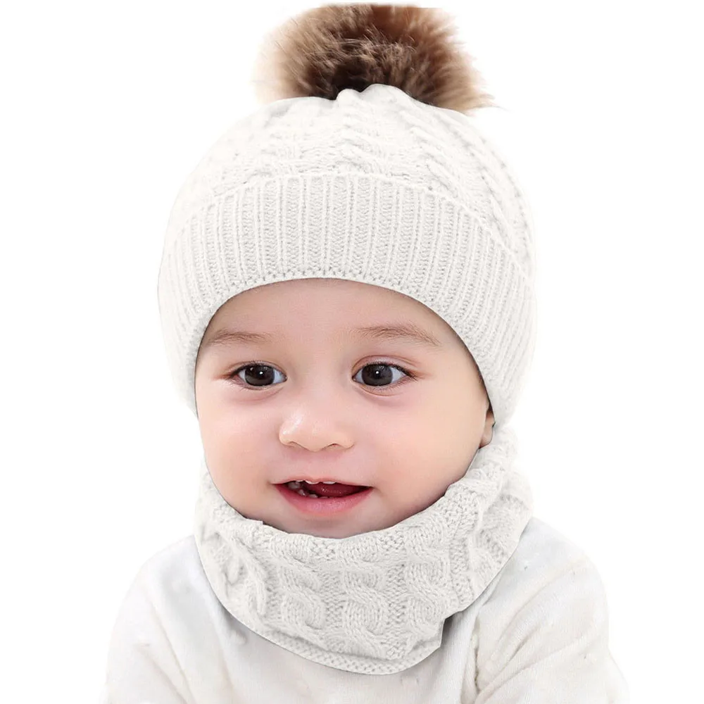 Set Cap+Scarf Warm Winter Baby Boy Book Announcement Board for New Baby Baby Books for Girls Baby Grooming Set Twin Baby Items