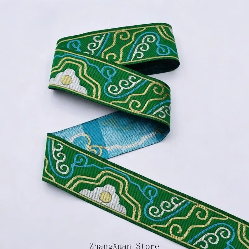 Wolke bestickte Applikation, 1,7 m lang, dekoratives Stoffband, für handgefertigte Kleidungsstücke, Jacken, Taschen, Hüte – Detail 3