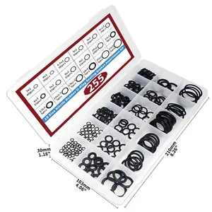 طقم تشكيلة O Rings ، طقم تشكيلة لصنبور السباكة ، السيارات ، الهواء أو الغاز ، 18 مقاس ، متري ، NBR ، طوقا ، طوقا ، 255 قطعة أعلى 10 مبيعات لزيت الماريجوانا - رقم 1