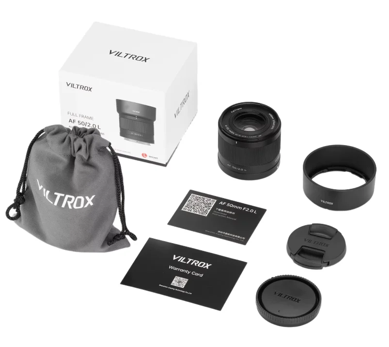 Viltrox 50mm F2.0 f/2.0 Air AF Full-Frame STM Focus Motor, een standaard prime-lens voor Leica L, Sony E en Nikon Z-bajonet.