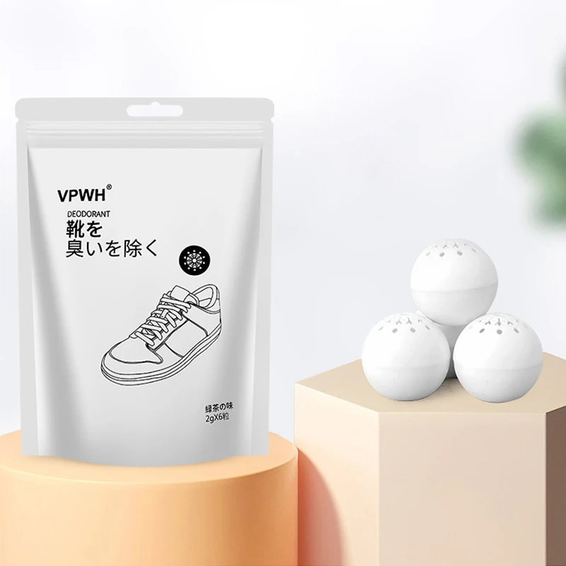 

6pcs Ball Shoe Deodorizer And Freshener Ball Fruity Fragrance Essential Foot Care Deodorant
