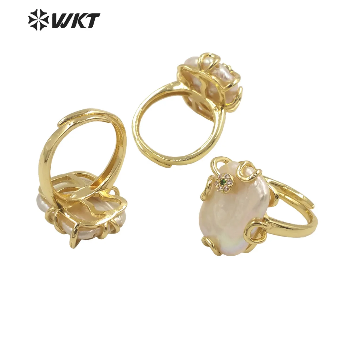 

WT-R568 High Quality Natural Gemstone Beautiful Ring With 18k Gold Plated For Women Special Jewelry