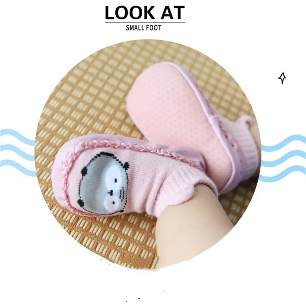 Toddler Newborn Infant Shoes Combed Cotton Socks Shoes Cartoon Anti-slip