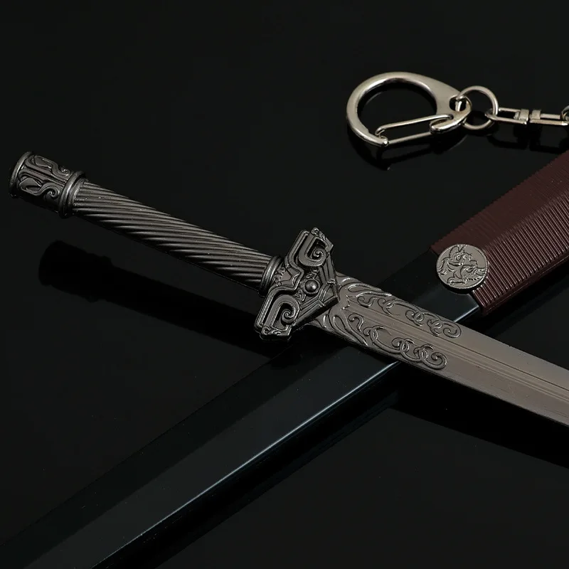 Novoland Pearl Eclipse Film Randapparatuur Fang Jianming's Zwaard Alle Metalen Ambachten Decoratieve Mes Ornament Wapen Model Collectie