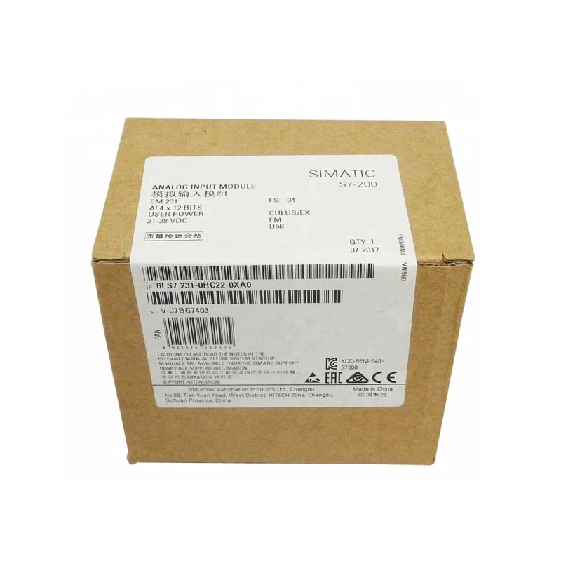

Spot Stock Products 6ES7231-0HC22-0XA0 Analog Input Module Brand New Original Technical Support Available Plc Controller