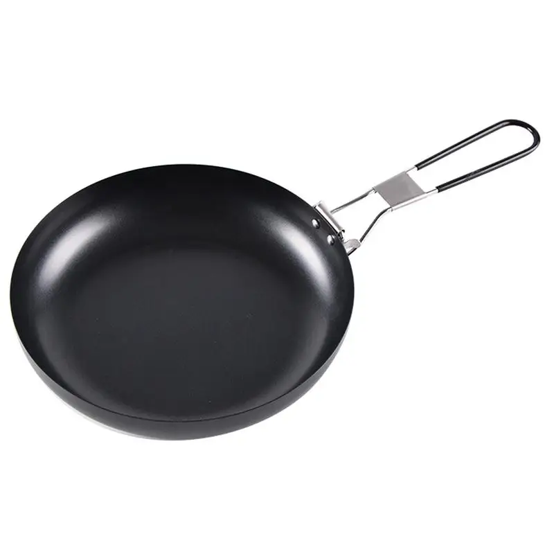 

Non-Stick Frying Pan 24cm Camping Pan with Folding Handle Ideal for Outdoor Picnic Compact and Easy to Carry Camp Skillet