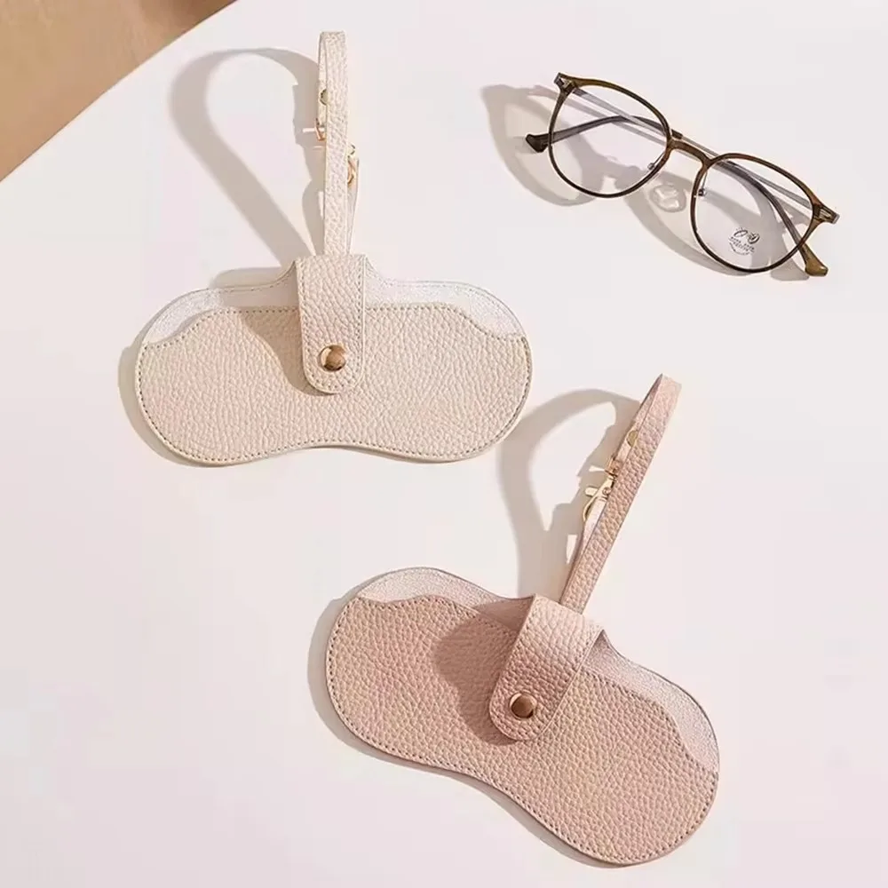 새로운 가죽 안경 가방 파우치 부드러운 안경 케이스 간단한 휴대용 선글라스 상자