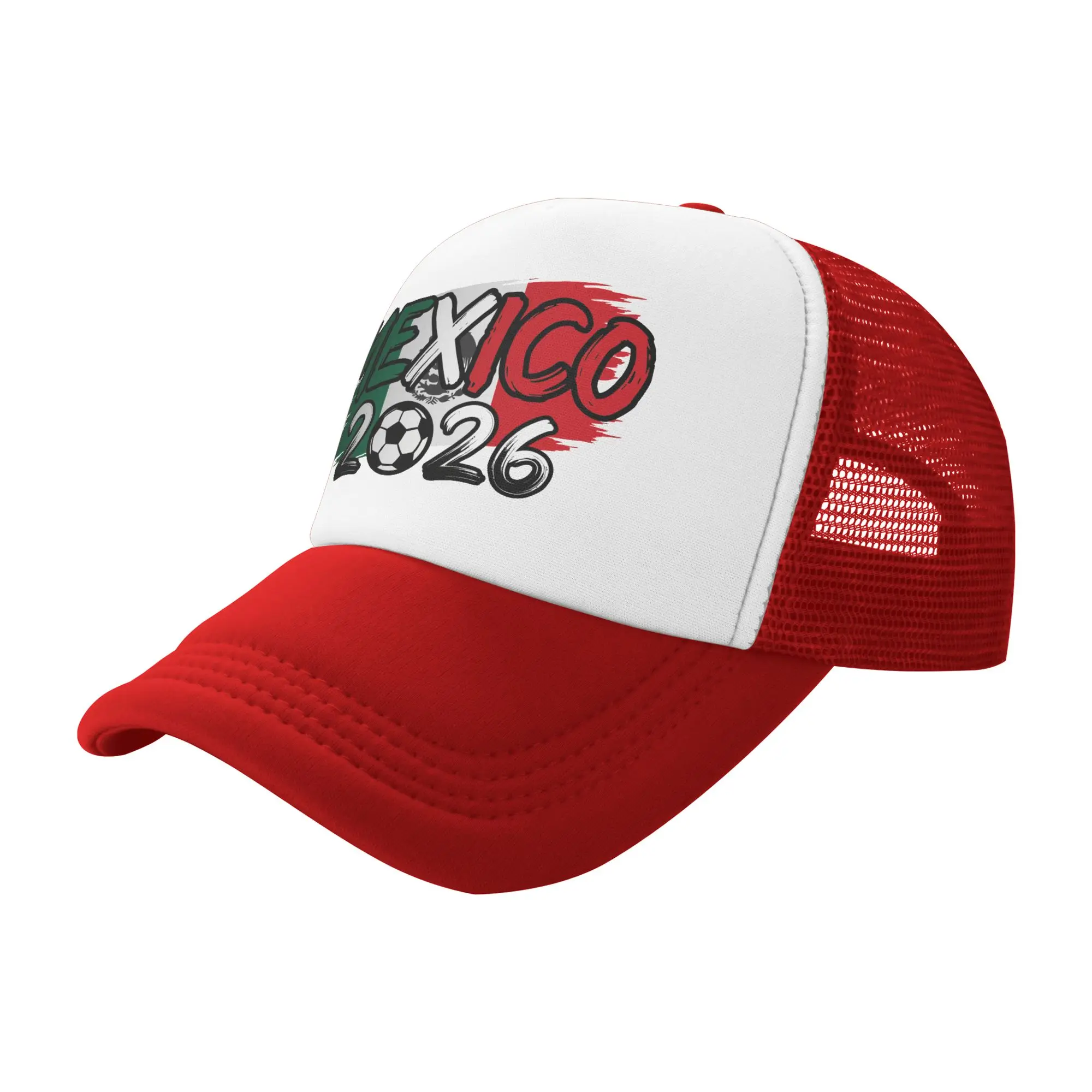 Mexico Football Match 2026 Mesh Baseball Cap Unisex Casual Sun Hats Usa Canada Mexico Soccer Hats Adjustable Summer Trucker Hats