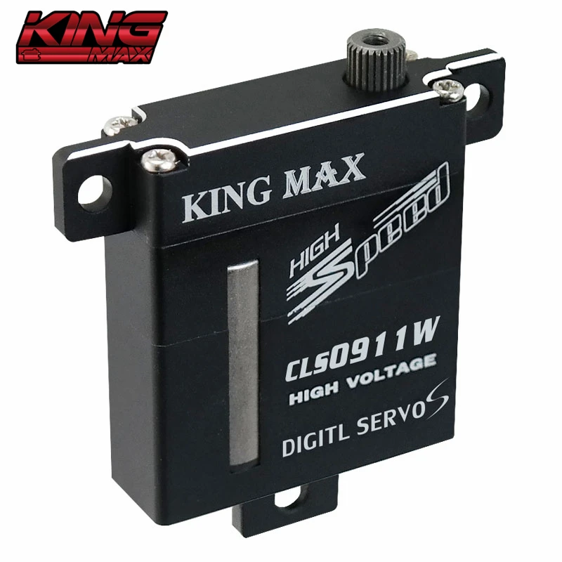 

Kingmax CLS0911W 26g 10kg.cm@7.4V высокоточная металлическая шестерня, цифровая Высоковольтная зеркальная для планера, с фиксированным крылом