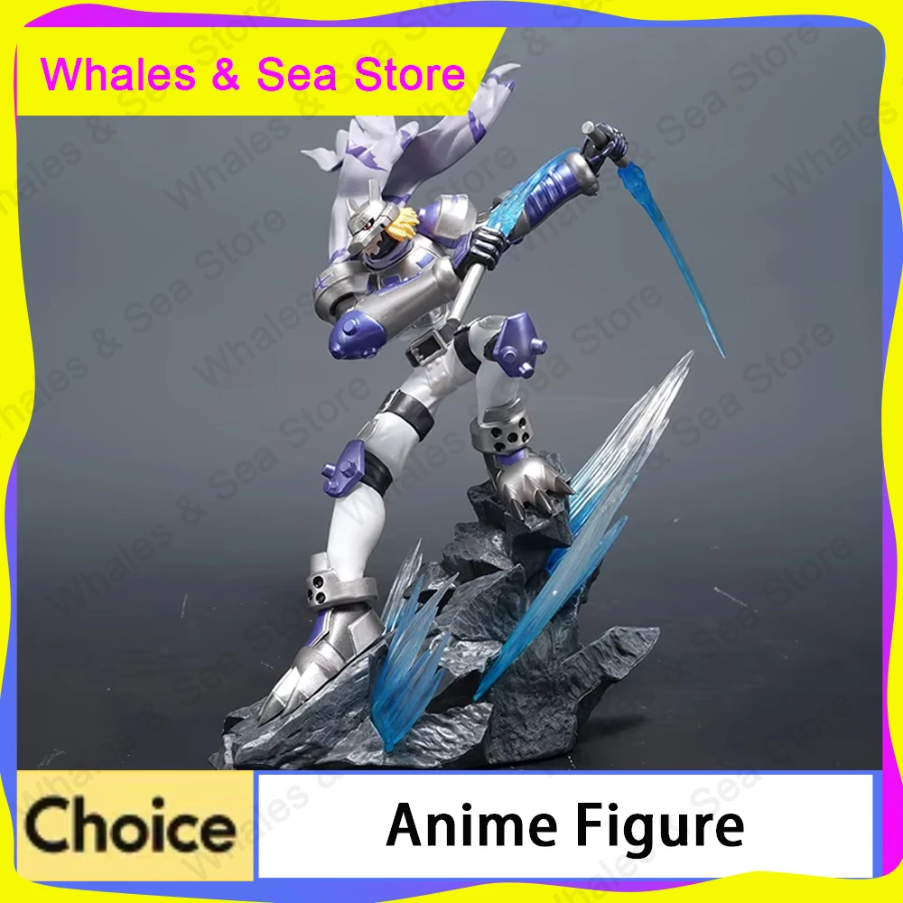 

23cm Digimon Adventure Anime Figures Wolfmon Figure PVC Statue Desk Decoration Ornament Model Toys Kids Birthday Custom Gifts