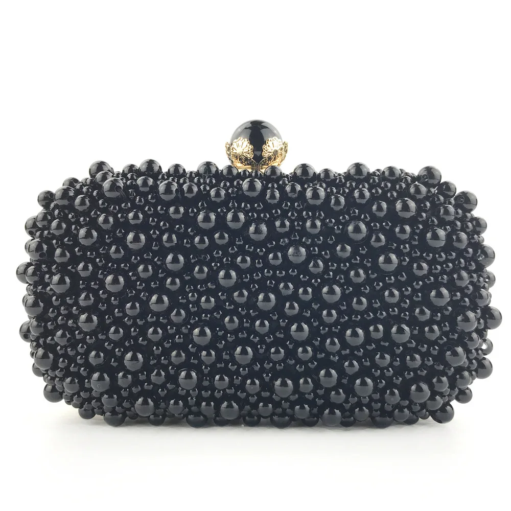 New Dinner Pearl Bag Slanky Chain Women'S Clutch Bag Pochette Soirée Femme Mariage Luxury Designer Handbag Ladies' Diamond Bag