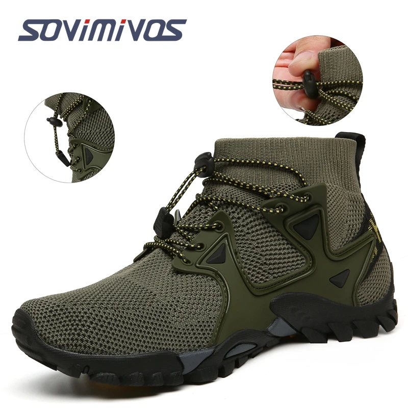 Mens Hiking Shoes Trail Running Shoes Stylish Slip Resistant Fitness Walking Jogging Sock Sneakers Women Swim Beach Aqua Shoes