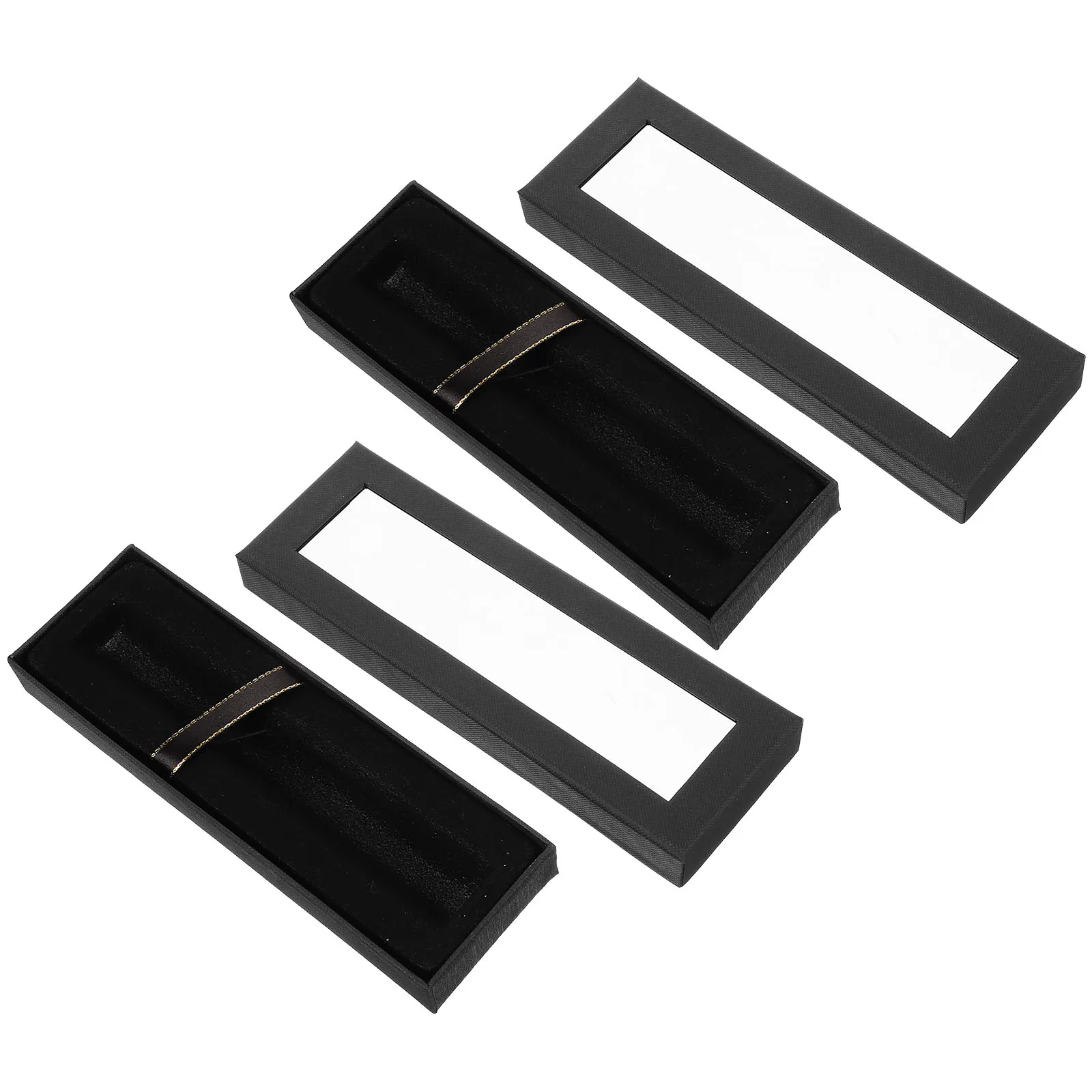 Estuche de bolígrafo de seda de papel duradero, caja de embalaje de regalo para lápices, bolígrafos, pinceles, soporte organizador de bolígrafos decorativo portátil, 2 uds.