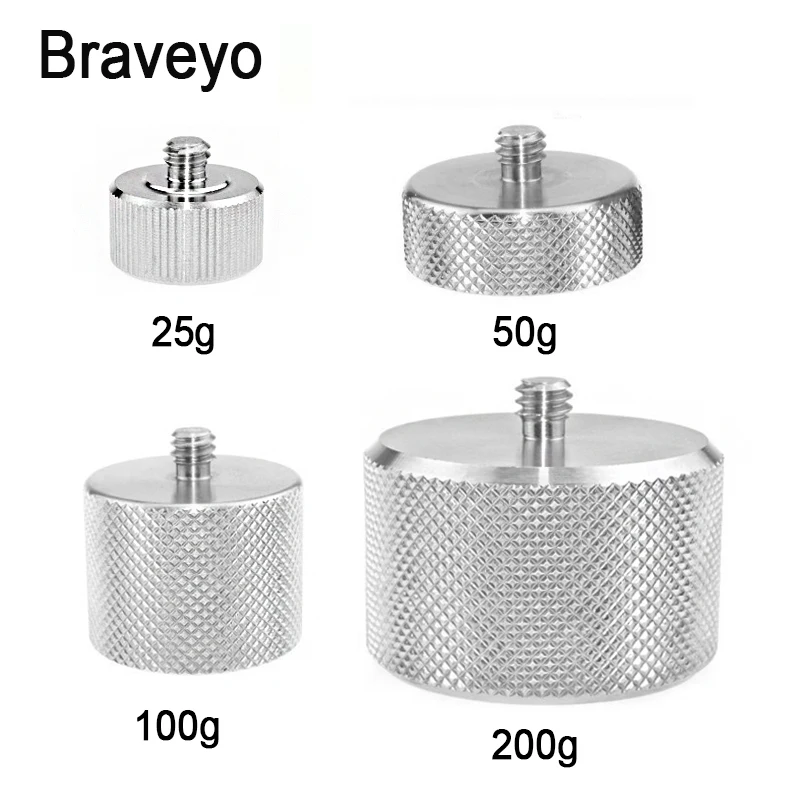 25/50/100/200g Weight Stabilizer Accessories Stainless Steel Weight Adjustment Balance For Dslr Camera Drone Photography Shoot