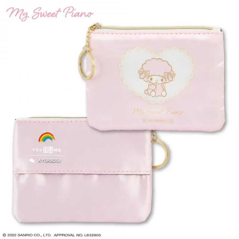 Sanrio Series My Sweet Piano Pen Case Tissue Bag Lamb\\\'s Wool Bag Key Ring Key Holder Cosmetic Bag Kawaii Anime Plush Girl Toys