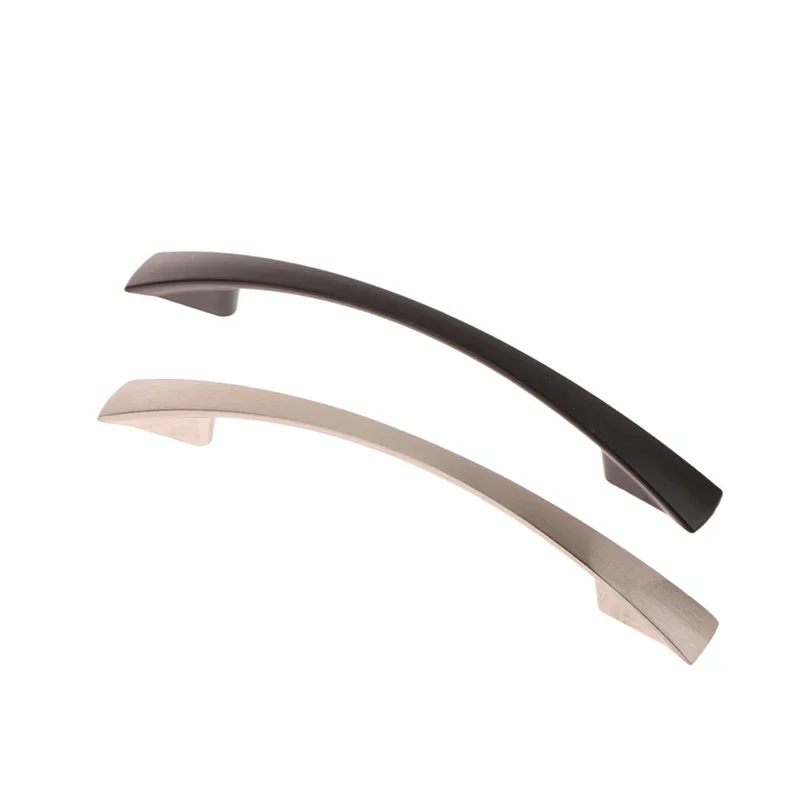 

Furniture Curved Handle 96/128/160mm Kitchen Cabinet Solid Drawer Knobs Office Cupboard Door Wardrobe Pulls