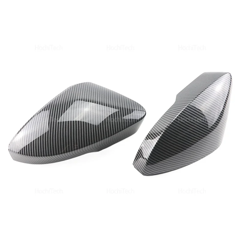 

For Volkswagen VW T-Roc T-cross 2018-2021 Skoda Octavia Mk3 2013-2018 Car Side Door Rearview Side Balck Carbon Mirror Cover Caps