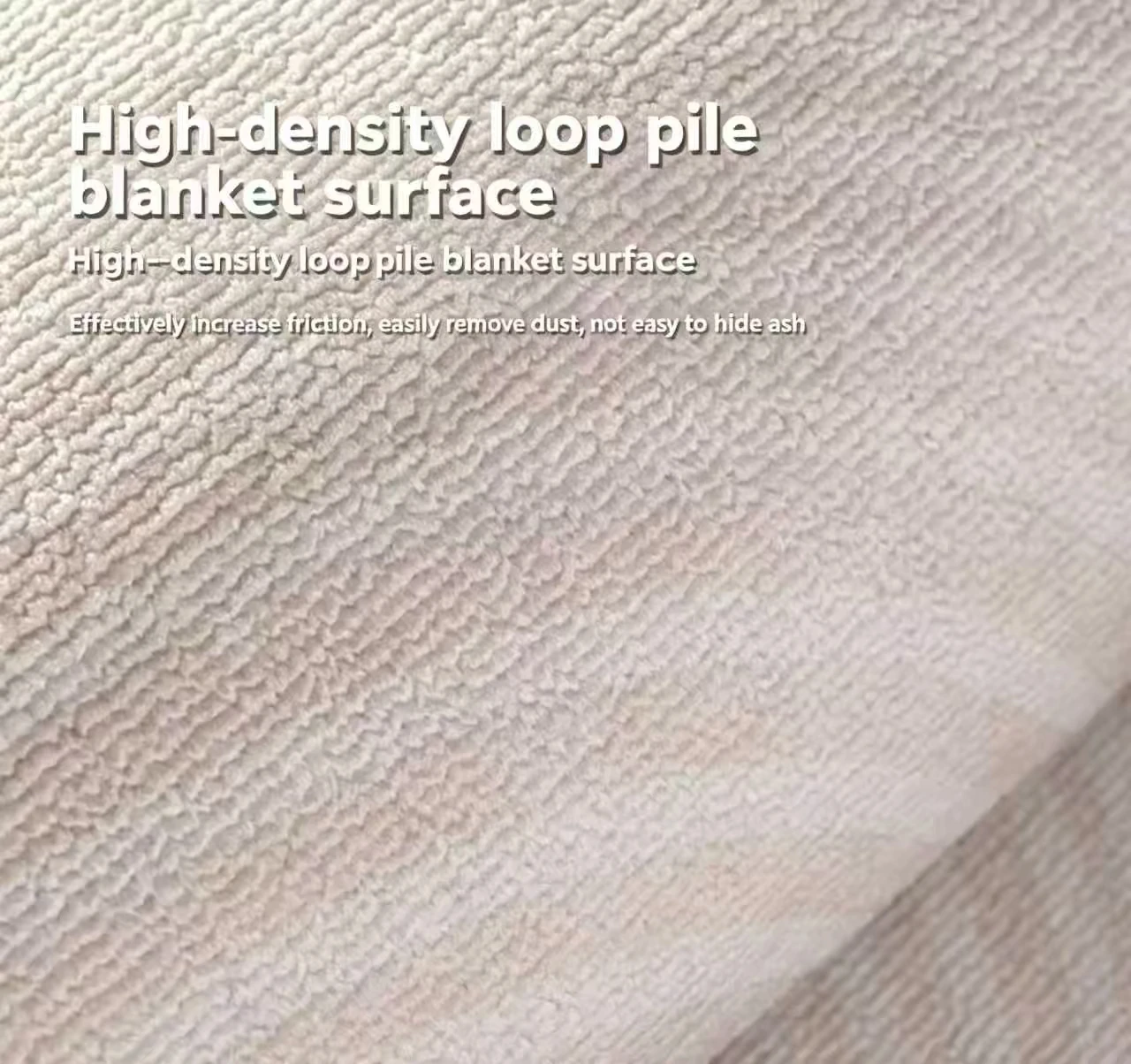 Circular loop pile floor mat, entryway carpet, door mat for home, anti-slip living room high-end foot pad