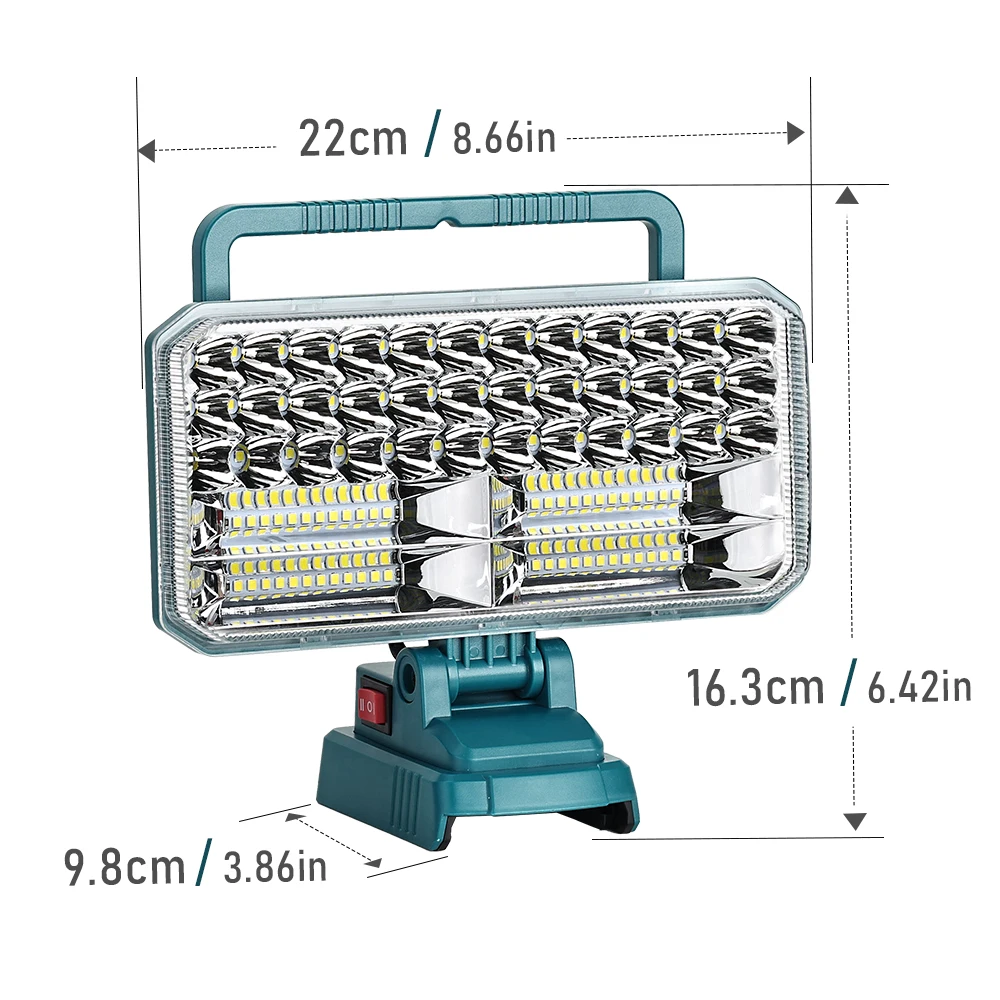 4200lm-40w-led-ワークライト-ボッシュ-18v-バッテリー用、usb-ポート懐中電灯キャンプ緊急用-バッテリーは含まれていません