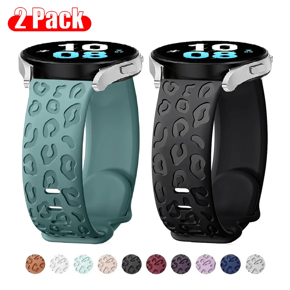 

Ремешки 20 мм для Samsung Galaxy Watch 7/6/5/4/classic/5 Pro 44 мм 40 мм, силиконовый браслет Correa с гравировкой HUAWEI GT 2e 3 4 5 Band