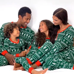 2025 Family Christmas Matching Pajamas Set Mother Father Kids Clothes Family Look Outfit Baby Girl Rompers Sleepwear Pyjamas