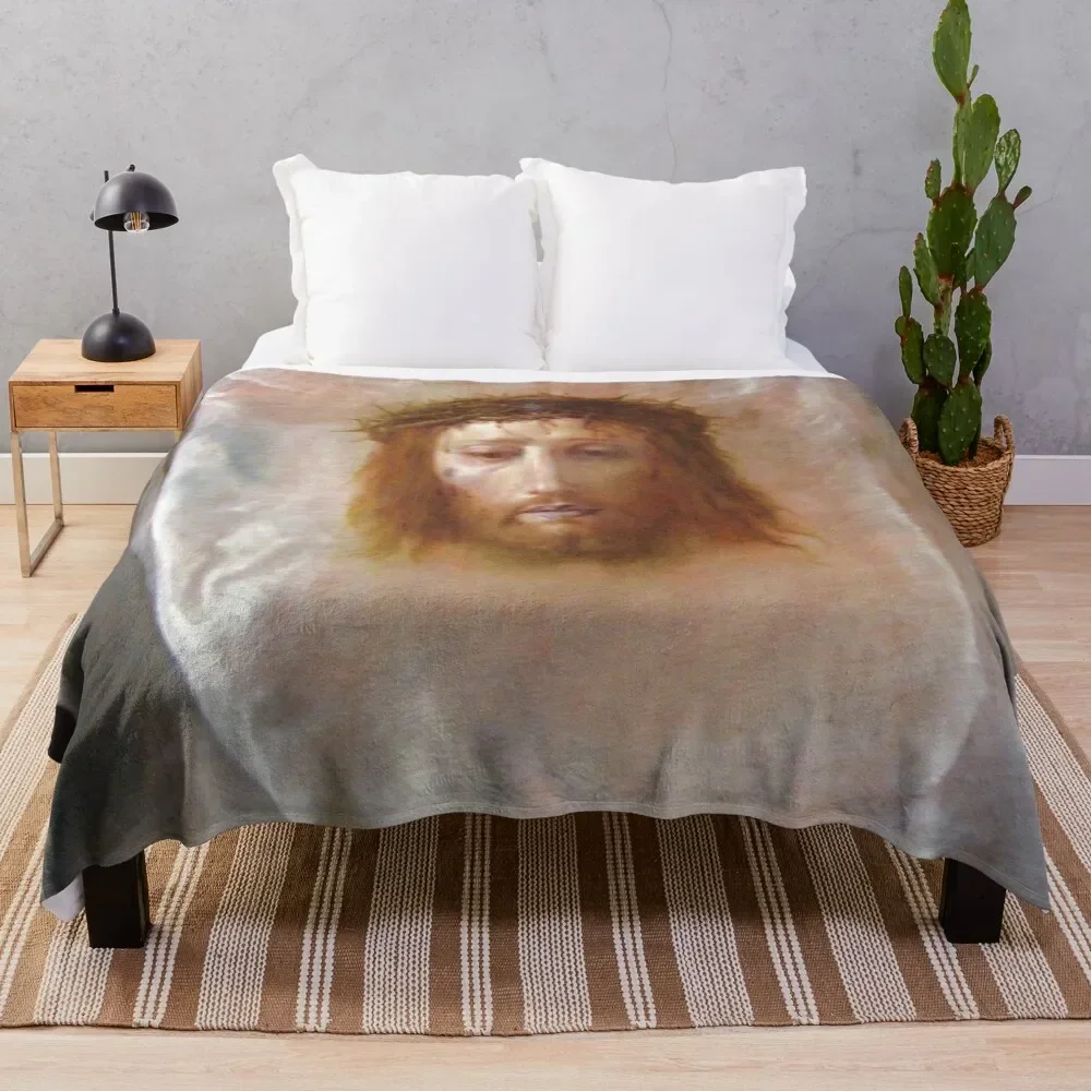 Easter: Domenico Fetti, The Veil of Veronica Throw Blanket Cute halloween Custom Baby Blankets