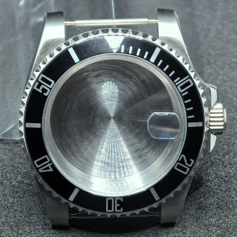 حافظة كلاسيكية من الفولاذ المقاوم للصدأ مقاس 40 مم حافظة حلقة فرعية لملحقات تعديل الحركة NH35/NH36