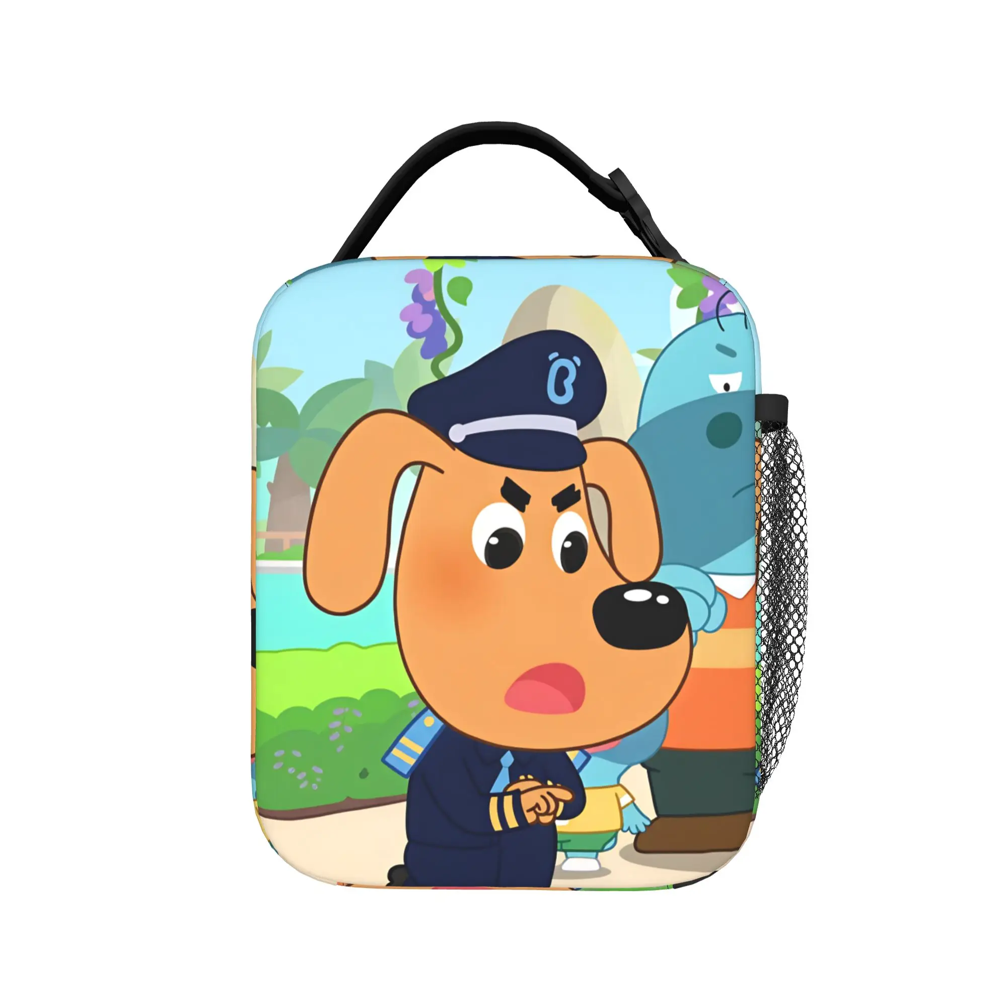 Sheriff Labrador  Lunch Bag  Casual Lunch Box For Men Travel Portable  Cooler Bag Waterproof Print Thermal Tote Handbags
